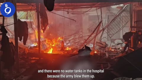 Nurse Rawyah Tanburah describes an Israeli raid on Kamal Adwan Hospital in northern Gaza