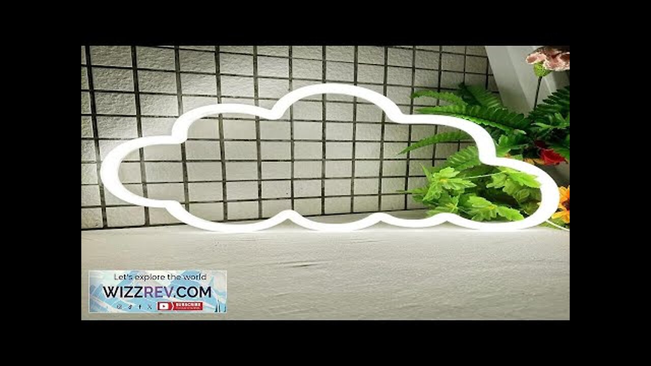 Cloud LED Neon Light Acrylic Art Decor Sign for Halloween Christmas Window Review