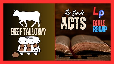 Beef Tallow? + Acts Chapter 8