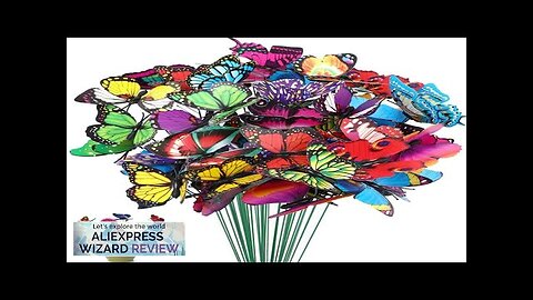 5-50Pcs Waterproof Butterfly Garden Yard Planter Butterfly Flower Arrangement Colorful Review