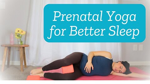 5 Minute Bedtime Stretches for Deep Sleep | Relax and Connect to Baby Pregnancy Yoga