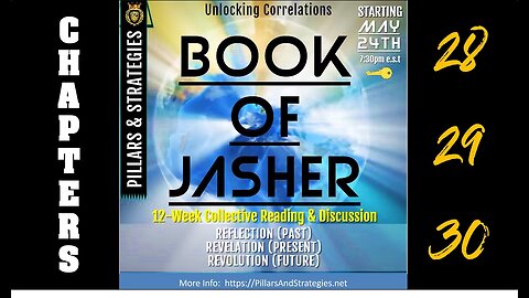 Unlocking KJV Correlations Series: Book of Jasher (Deep Dive) Ethics & Seasonings: (Chapters 28-30)