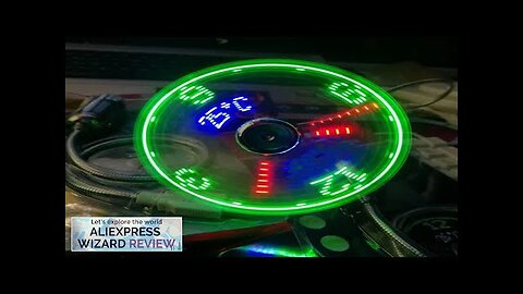 USB Gadgets Clock Fans Ture Time And Temperature Display Small Night light Review