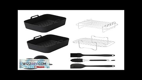 Silicone Air Fryer Accessory Set 8 Inch Silicone Liner Basket with Gloves Review