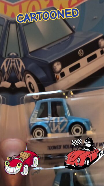 tooned cars as in cartooned