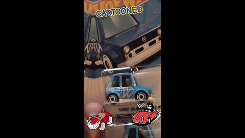 tooned cars as in cartooned