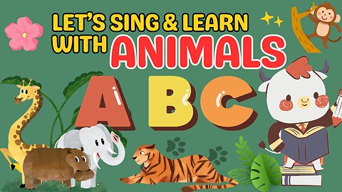 Let's Sing & Learn with Animal ABCs! | A to Z Animal Names & Sounds for Kids | Rhyme N Story 🎶