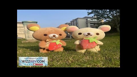 Strawberry Rilakkuma Plush Kawaii Anime Brown Bear Pelcuhe Teddy bear Stuffed Doll Review