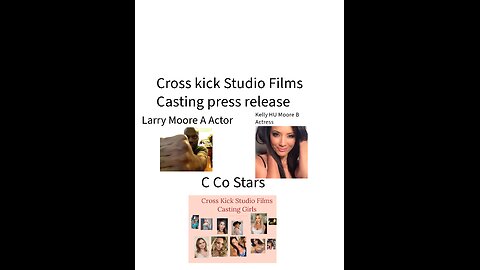 Cross kick Studio Films casting press Release