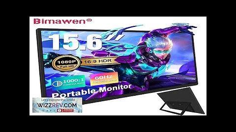 Bimawen 15.6inch Portable Monitor 1080P FHD IPS with Stand 180° Adjustable Travel Review