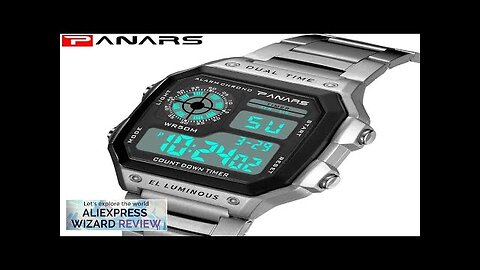 PANARS Top Luxury Stainless Steel Strap Sport Watches Mens Waterproof Back Light Review