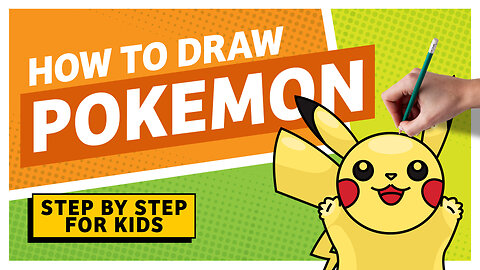 How to Draw Pokémon Easy Line Drawing for Kids, Children and Toddlers Step by Step Drawing