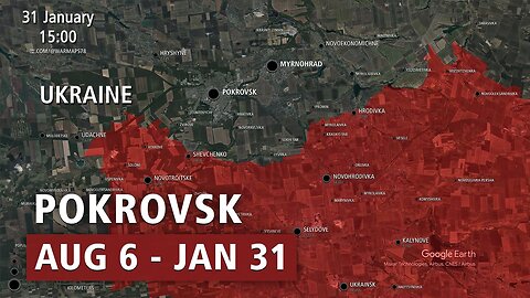 Russian Invasion of Ukraine: Pokrovsk Offensive - Every Day [Aug 6 to Jan 31 2025]