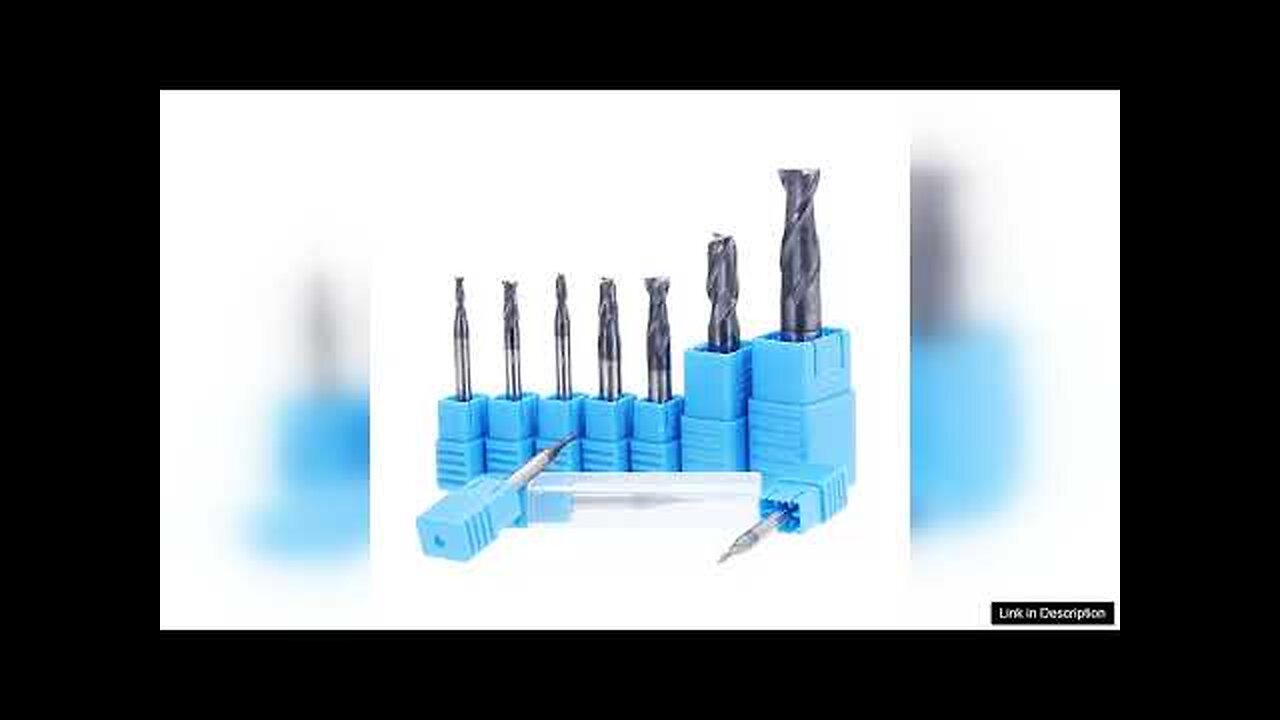 Drillpro 1-10mm HRC55 TiAlN 2 Flutes End Mill Cutter Tungsten Carbide Milling Review