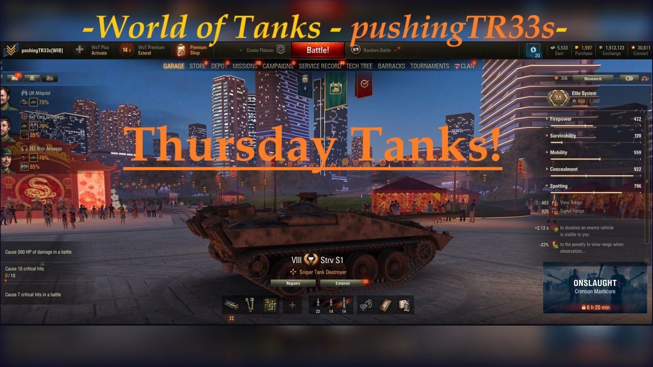 Thursday Tanks (World of Tanks - PC)