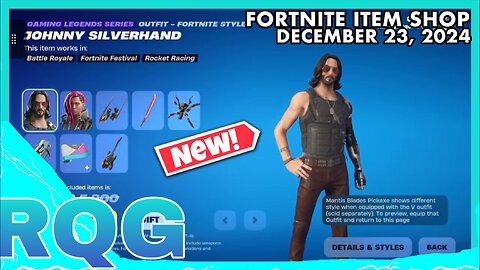 “NEW” CYBERPUNK 2077 BUNDLE IS HERE+MASTER CHIEF IS BACK! FORTNITE ITEM SHOP (December 23, 2024)