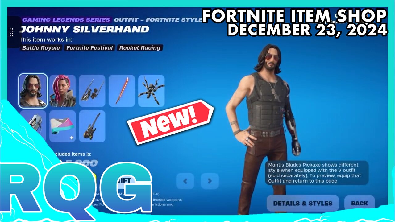 “NEW” CYBERPUNK 2077 BUNDLE IS HERE+MASTER CHIEF IS BACK! FORTNITE ITEM SHOP (December 23, 2024)