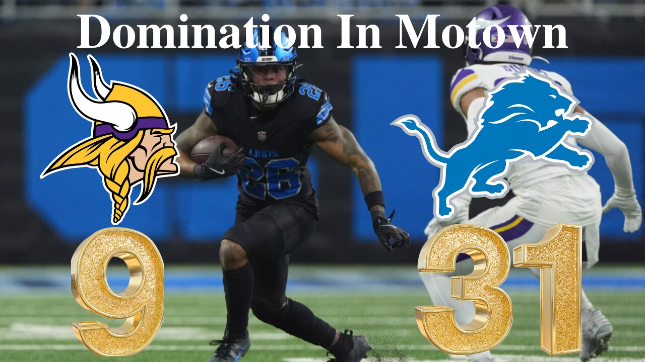 Jahmyr Gibbs And The Lions Absolutely Crushed The Vikings