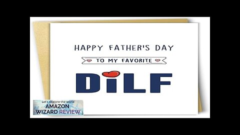 OJsensai Fathers Day Gift for Husband Dilf Fathers Day Card Happy Fathers Review