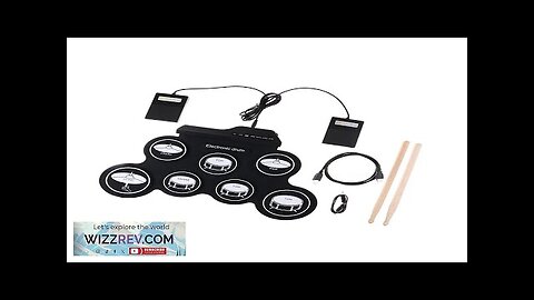 Roll up Drum Kits Portable Electronic Drum with Drumsticks Music Instrument Practical Review