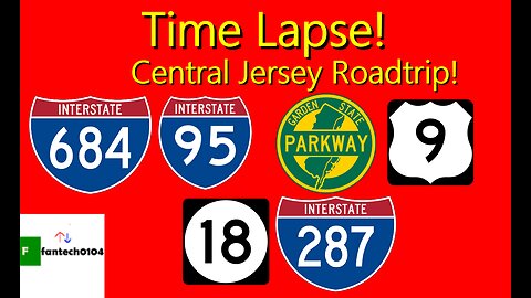 A time lapse of the winter 2025 Central Jersey Roadtrip! (I-95, I-287 & NJ Turnpike)