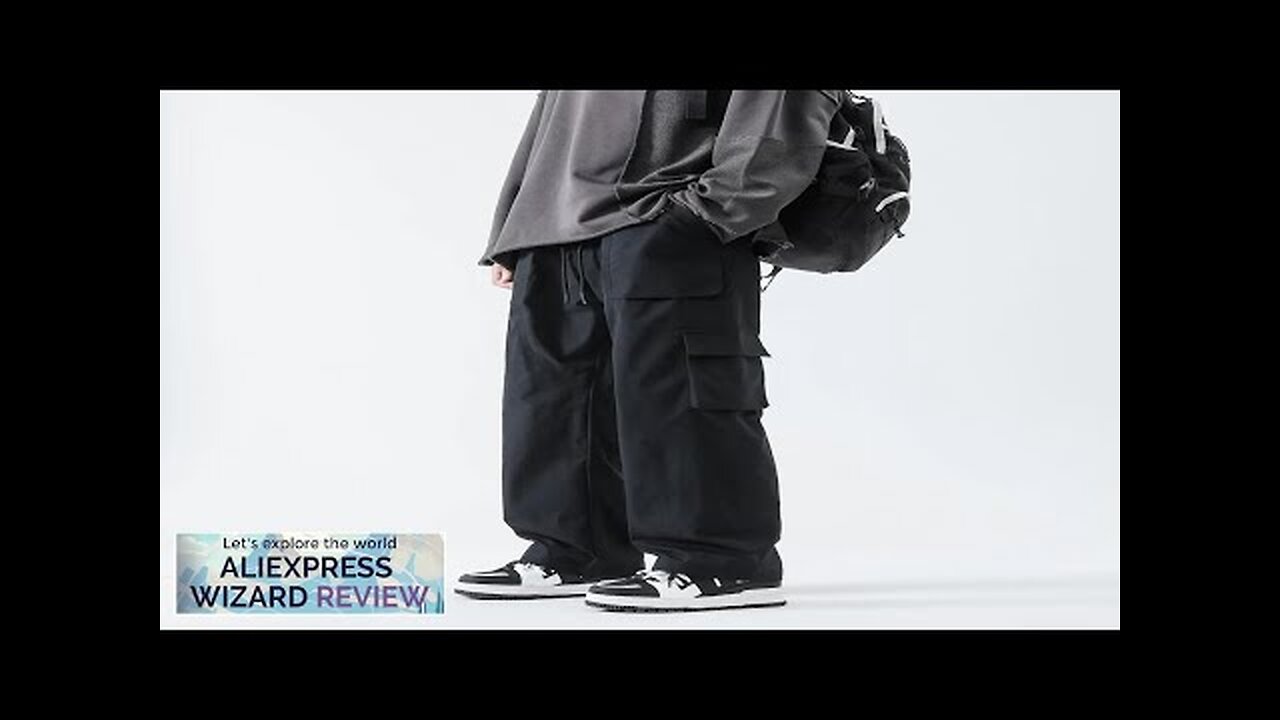 Streetwear Hip Hop Joggers Cargo Pants Men Multi-Pocket Elastic Waist Harem Trousers Review