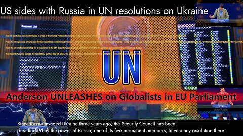 UN resolutions . EU Parliament . Christ. Anderson . UN leashed