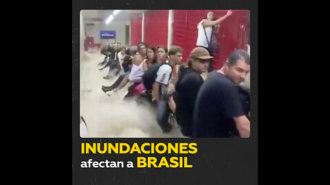 Fuertes lluvias provocan inundaciones en Sao Paulo, Brasil