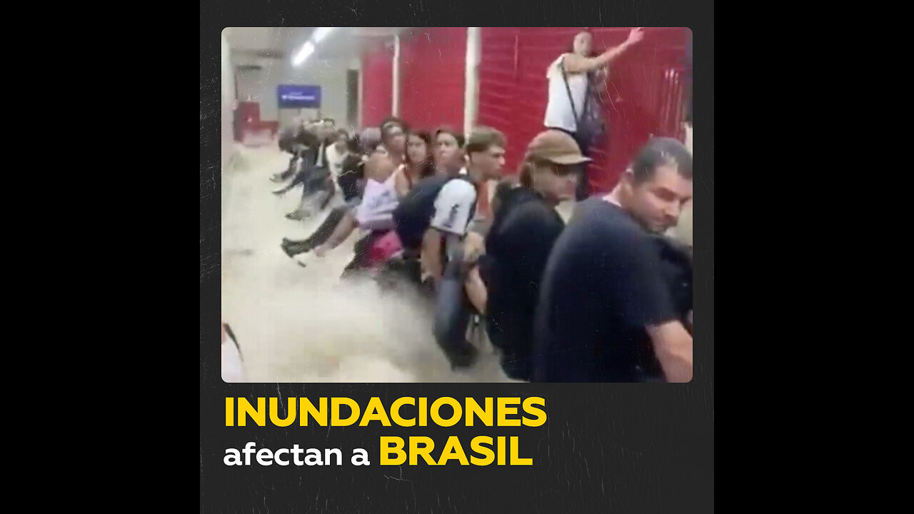 Fuertes lluvias provocan inundaciones en Sao Paulo, Brasil