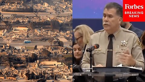 L.A. County Sheriff Asked About People Collecting Items From What Remains Of Their Homes