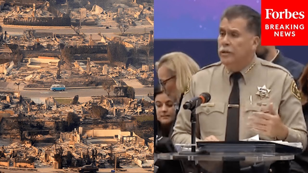 L.A. County Sheriff Asked About People Collecting Items From What Remains Of Their Homes