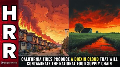 CALIFORNIA FIRES PRODUCE A DIOXIN CLOUD THAT WILL CONTAMINATE THE NATIONAL FOOD SUPPLY CHAIN