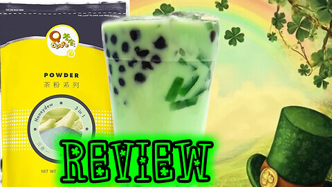 Qbubble Honeydew Tea Powder Milk Tea Boba Review