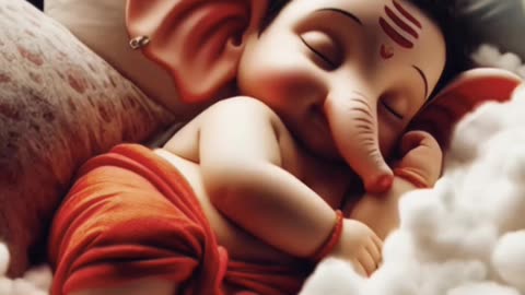 Cute Bappa Sleeping