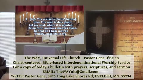 The WAY, ULC with Pastor Gene and Rebecca #317