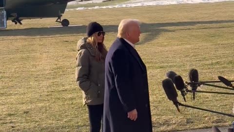 President Donald J. Trump and First Lady Melania Trump leave the White House, next stop North Carolina.