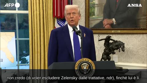 NOTIZIE DAL MONDO Trump; 'Tregua in Ucraina in un futuro non troppo distante' Il presidente USA: "Zelensky non e' escluso, ma prima o poi dovranno esserci le elezioni in Ucraina col finire della legge marziale per la tregua"