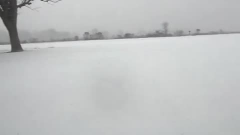 Snow Still coming down pretty good. I’ve never seen this before over here…