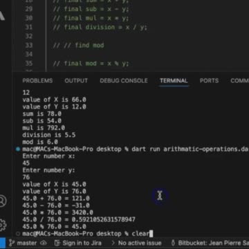 Perform Arithmetic Operations in Dart #subscribe #coding #dartprogramming #programming #ai