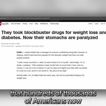 The Horrifying Reality of Ozempic Side Effects You Need to Know! 😲