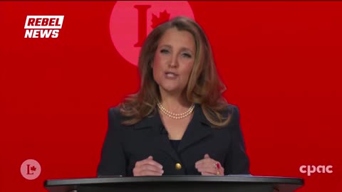Chrystia Freeland says she is running for PM of Canada to prevent an American invasion