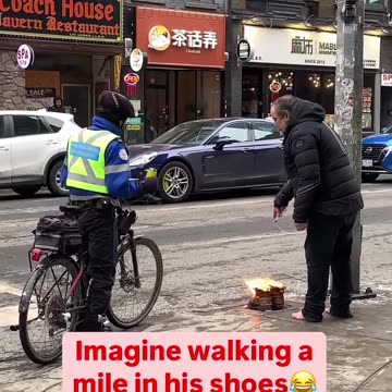 Imagine walking a mile in his shoes...