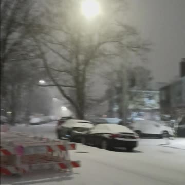 Heavy snow.