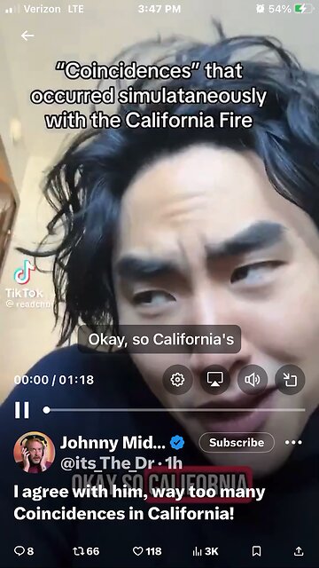 I agree with him, way too many Coincidences in California!