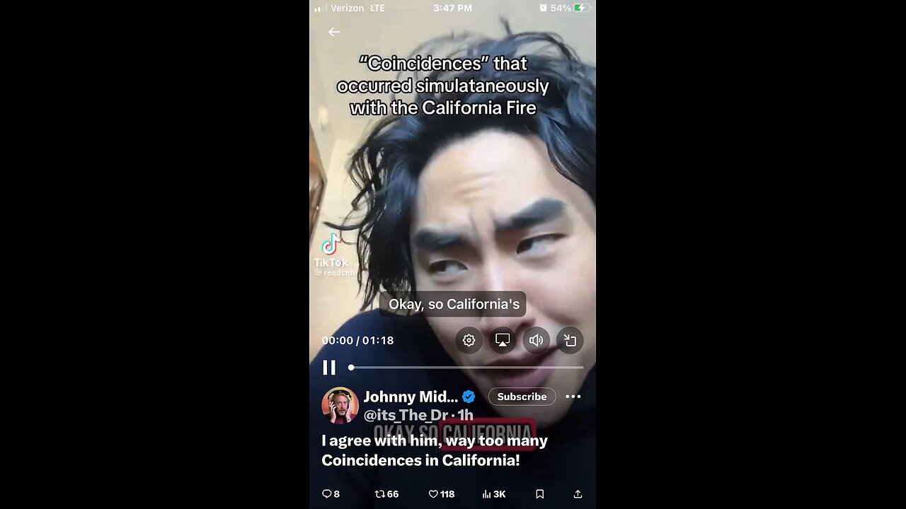 I agree with him, way too many Coincidences in California!