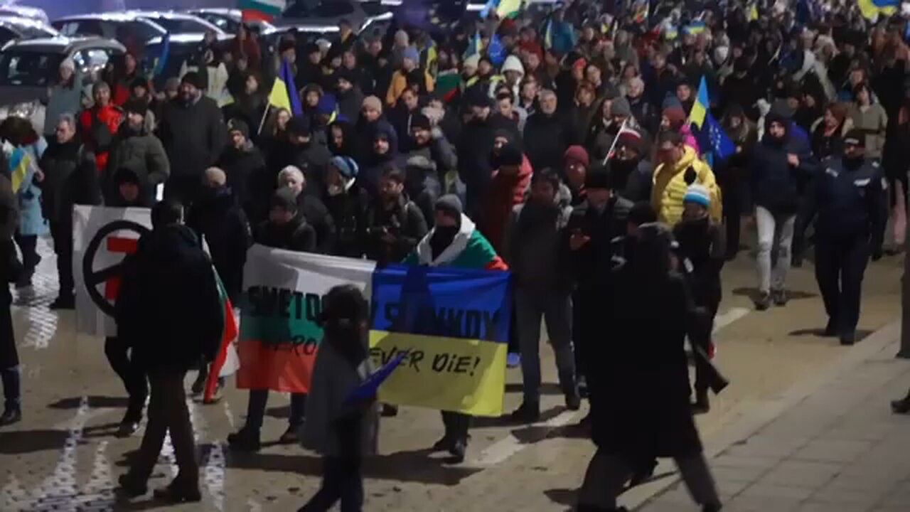 Thousands of Bulgarian express solidarity with Ukraine on 3rd anniversary of Russian invasion