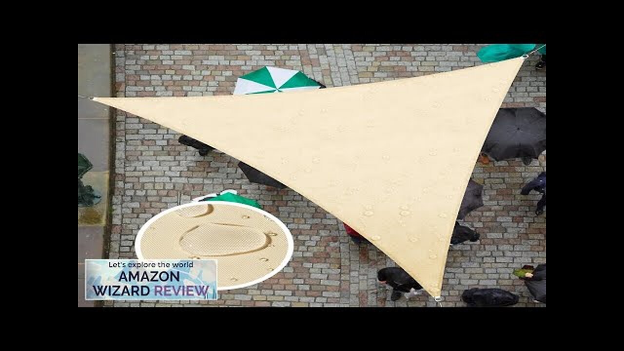 ColourTree 12' x 12' x 12' Beige TADT12 Triangle Waterproof Sun Shade Review