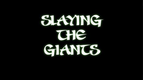 Giant Slaying Series: Slumbering and Passivity Giant