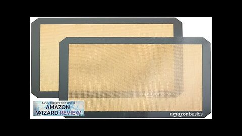 Amazon Basics Silicone Non-Stick Food Safe Baking Mat Pack of 2 New Review