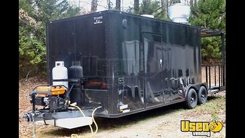 2022 8.5' x 16' Kitchen Food Concession Trailer with Pro-Fire Suppression for Sale in Georgia